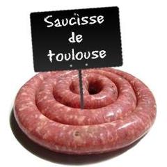 Jean Rozé Saucisses de Toulouse brasse tradition sans colorant au rayon traditionnel, à la coupe