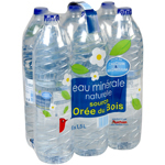 Auchan eau minerale naturelle source oree du bois 6x1,5L