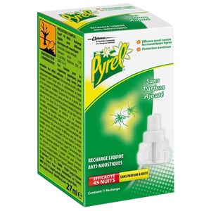 Pyrel Recharge électrique anti-moustiques sans parfum ajouté la recharge de 27 ml