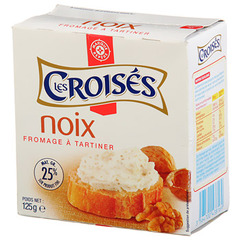 Fromage à tartiner Les Croisés Noix lait pasteurisé 25%MG 125g