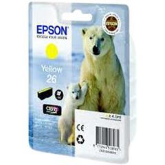 Epson, Cartouche serie ours polaire 26 couleur jaune , la cartouche d'encre
