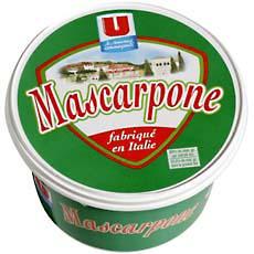 Mascarpone au lait pasteurise U, 35%MG, 500g