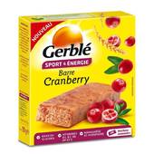 Barres sport&énergie cranberry GERBLE 150g