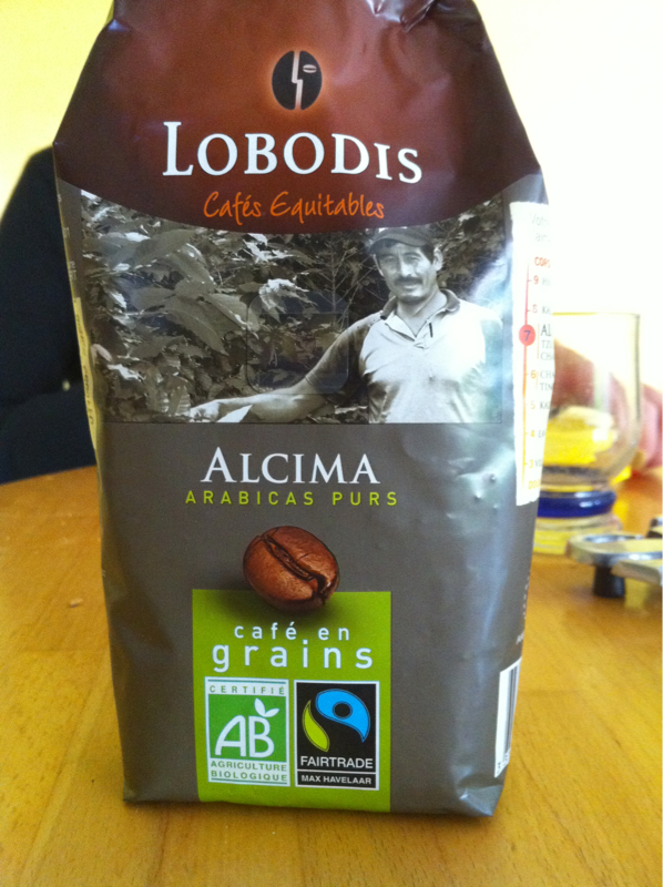 Cafe bio en grains Al Cima LOBODIS, 250g
