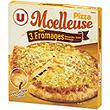 Pizza moelleuse 3 fromages, mozzarella, edam et emmental U, 600g