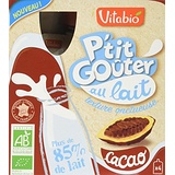 Vitabio P'tit Goûter au Lait Cacao Bio 4 x 85 g - Lot de 3