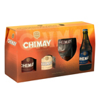 Chimay bière trilogie coffret 3x33cl + 1verre trappiste
