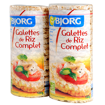 Galettes riz complet Bjorg 2x130g