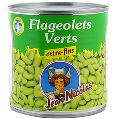 Flageolets verts Jean Nicolas Extra fins 1/2 265g