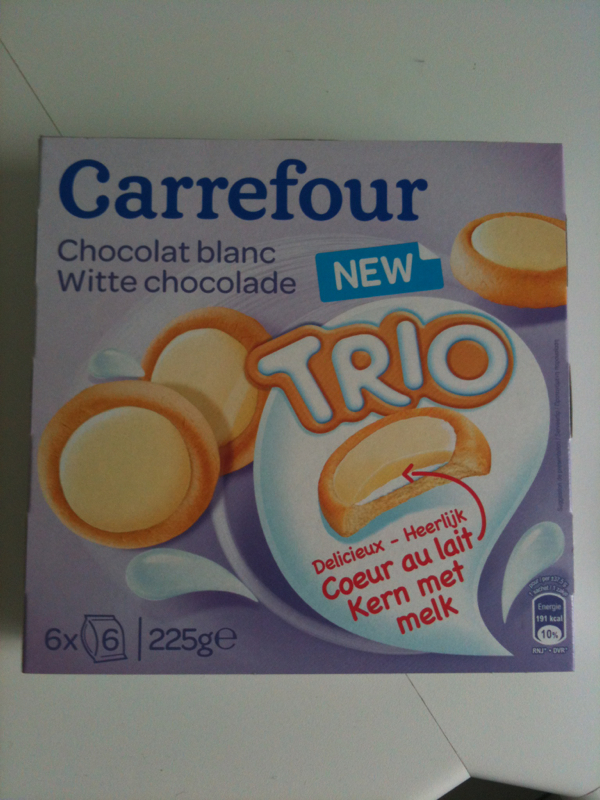 Biscuits chocolat blanc Carrefour Kids