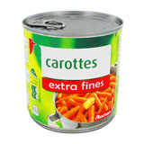 carottes extra fines auchan 265g