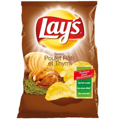 Chips Lays poulet roti thym 120g