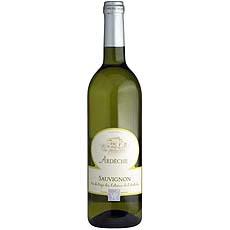Vin blanc Sauvignon VIGNERONS ARDECHOIS, 12°, 75cl