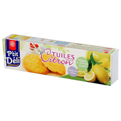 Biscuits tuiles P'tit Deli Citron 85g