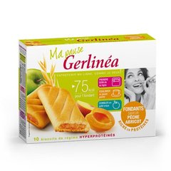 Gerlinea, Ma Pause - Biscuits de regime, fondants peche abricot, la boite de 10 - 200g