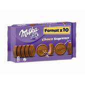 Biscuits choco suprême MILKA, x10, 300g