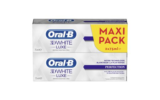Oral B 3D White dentifrice perfection 2x75ml