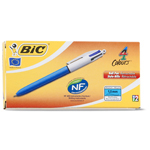 Bic stylo bille rétractable 4 couleurs