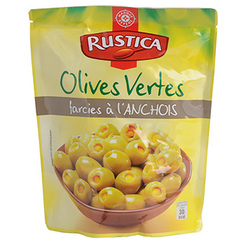 Olives farcies anchois Rustica Sachet 150g
