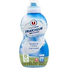 Lessive liquide concentree Fraicheur U, 27 doses, 95cl