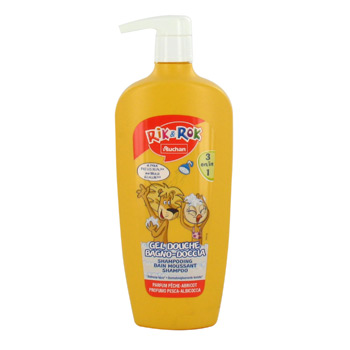 Rik & Rok gel douche bain shampooing peche abricot 750ml
