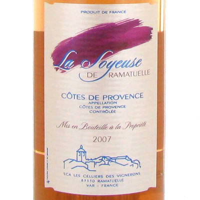 Vin rose AOC Cotes de Provence LES CELLIERS DE RAMATUELLE, 12.5°, 75cl