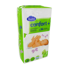 Auchan Baby confort + 3/6 kg x36 taille 2