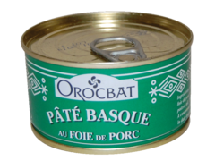 Orocbat, Pate basque au foie de porc, la boite de 125g