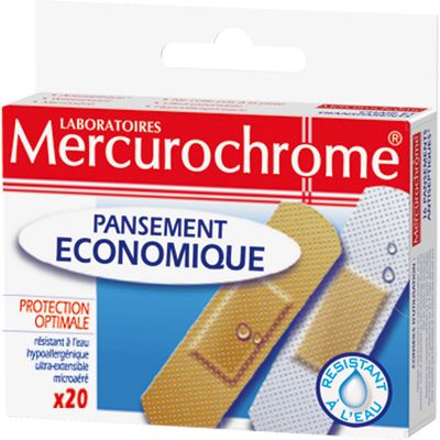 Mercurochrome Pansement economique x20