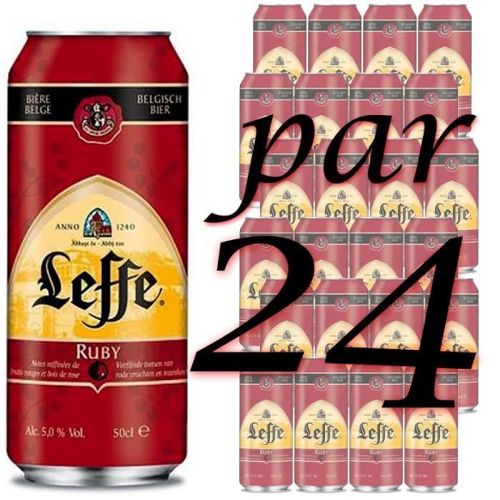 Bière Leffe ruby, 5% vol. 50cl