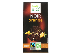 Chocolat noir a l'huile essentielle d'orange bio