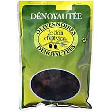 Olives noires denoyautees LE BRIN D'OLIVIER, 400g