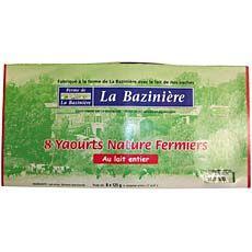 8 yahourts nature fermiers Echire, 8X125g