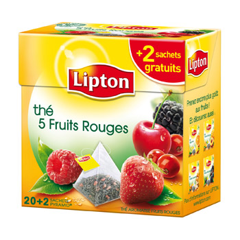 the 5 fruits rouges 20 sachets lipton