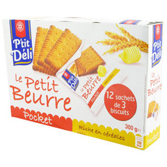 Petit Beurre Pocket P'ti Deli 3x12 sachets 300g