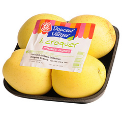 Pommes jaunes Douceur du Verger A croquer x4