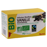 Auchan Bio infusion rooibos aromatisee vanille Max Havelaar