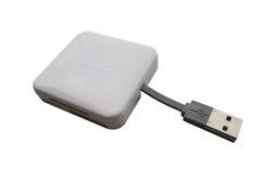 PNY Lecteur de carte mémoire USB 2.0 All in One pour carte mémoire multimédia, carte SD, Carte micro SD, Compact Flash, blanc
