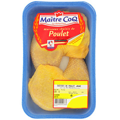 Cuisse poulet jaune Maitre Coq vegetal x2 500g