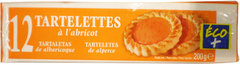 Tartelettes à l'abricot Eco+ x12 - 200g