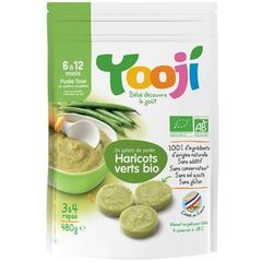Yooji purée de haricots verts bio surgelé 6-12 mois 480g
