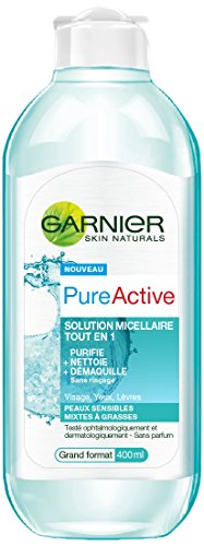 Garnier Pure Active Solution Micellaire 400 ml - Lot de 4