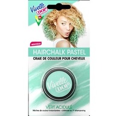 Craie de couleur cheveux, vert acidulé - Hairchalk Pastel