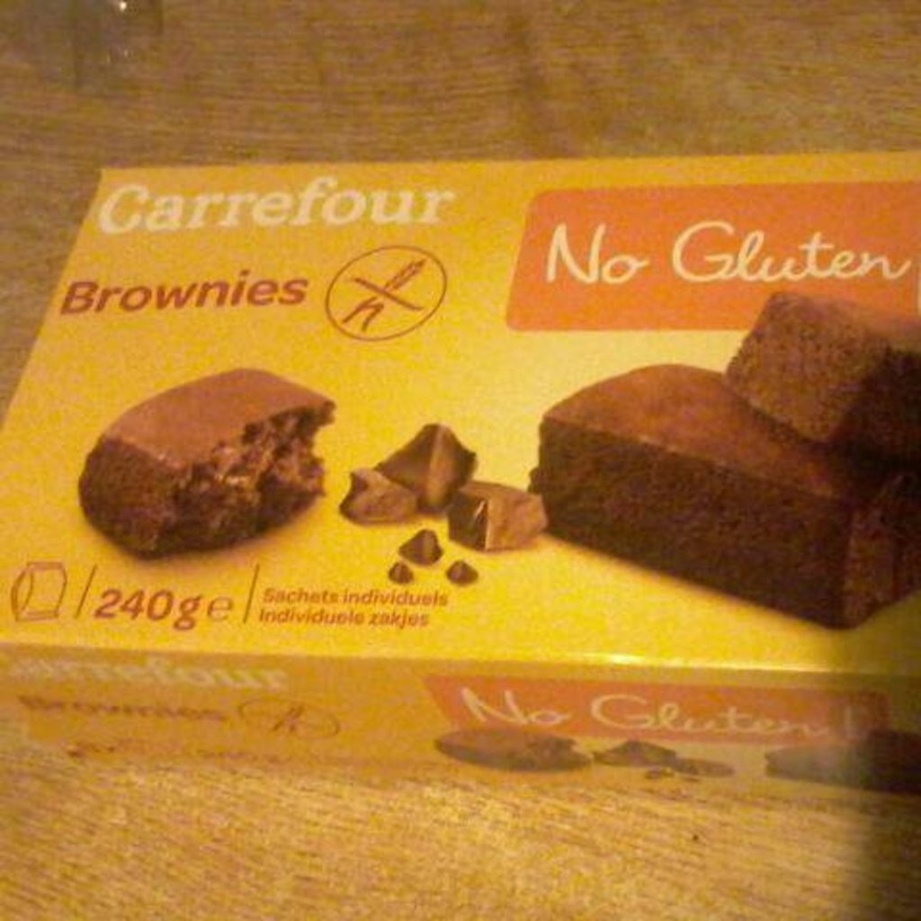 Brownies au chocolat et pépites sans gl Carrefour