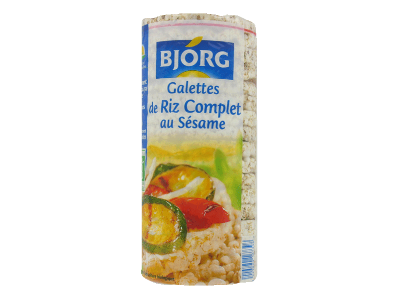 Bio bjorg galettes de riz complet au sesame bio 130g