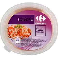Coleslaw, salade de chou blanc, carottes rapees