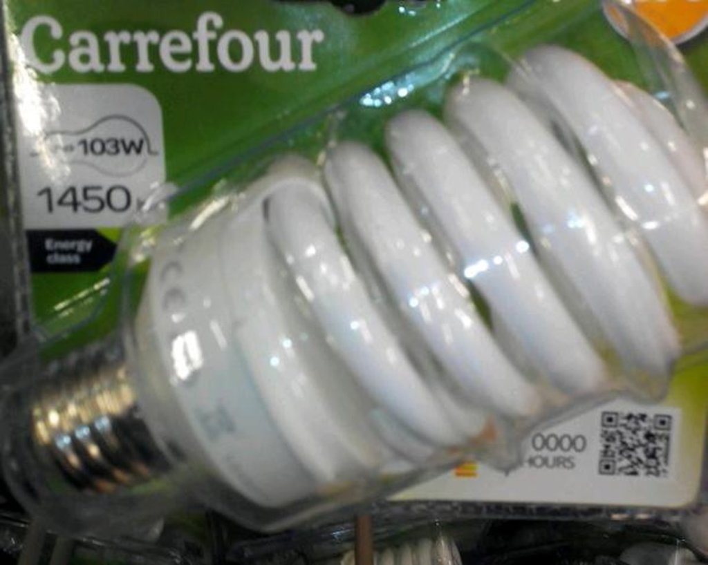 Ampoule à économie d'énergie Fluo vis 23W-220-240V-E27