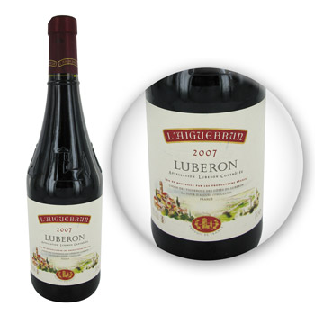 L'Aiguebrun, Luberon - vin rouge, la bouteille de 75cl