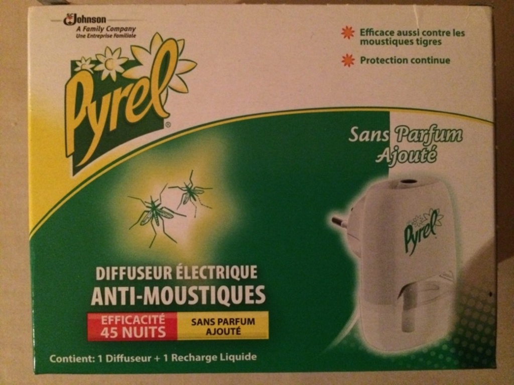 Diffuseur électrique anti-moustiques sans parfum 45 nuits