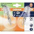 Ampoule standard halogène Eco OSRAM, 30W E27, claire, 2 unités sousblister